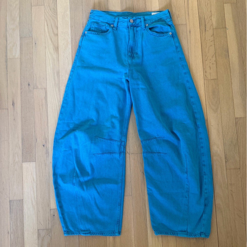 GAP Horseshoe Barrell Jeans in Teal
